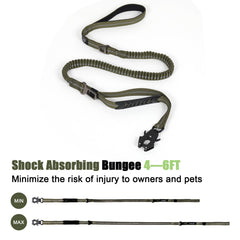 Raipult Tactical Dog Leash reflective threads keep night walks visible.
