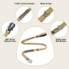 Raipult leash traffic handle: extra grip near traffic for safety