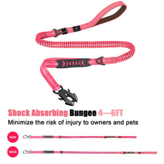 Raipult elastic bungee extends up to two feet to absorb sudden tugs.