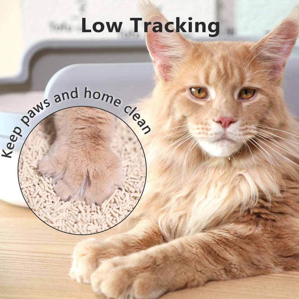 Raki Venus Litter dust-free label highlights reduced airborne particles for cleaner air
