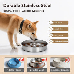 Ralory stainless steel 304 dog bowl is durable and easy to clean.