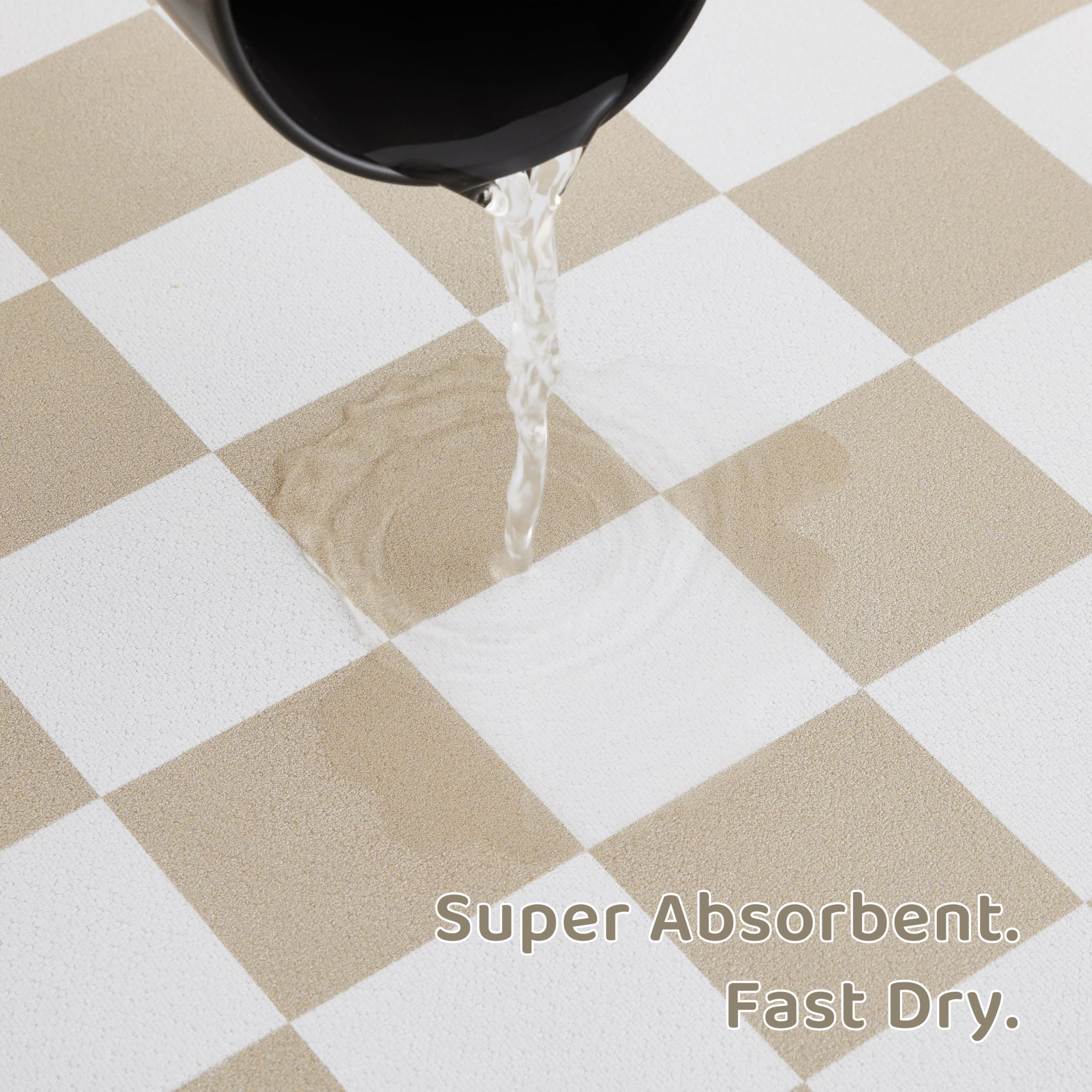 Ralxion vegan leather surface on mat provides durable, pet-friendly use.