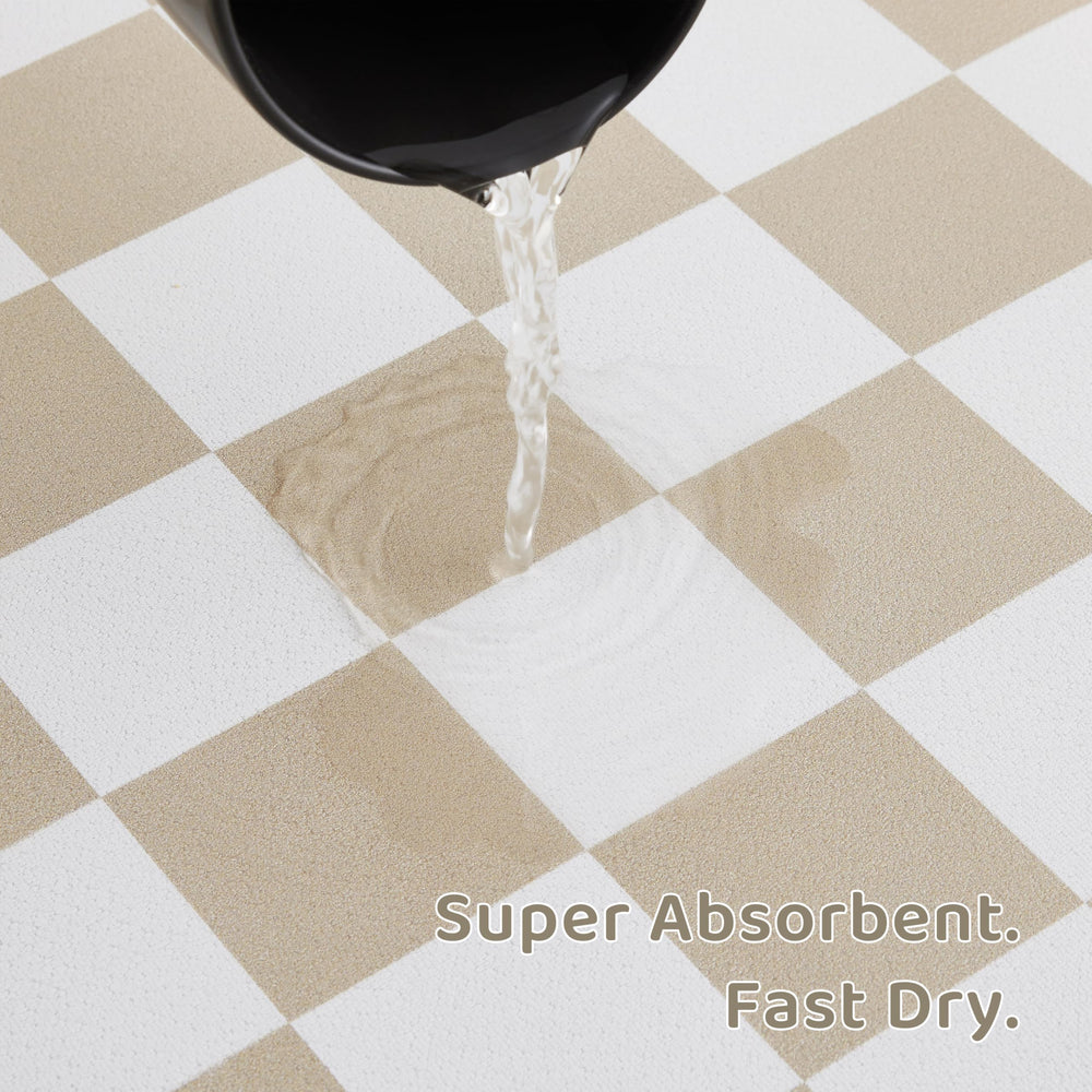 Ralxion vegan leather surface on mat provides durable, pet-friendly use.