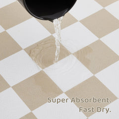 Ralxion vegan leather surface on mat provides durable, pet-friendly use.