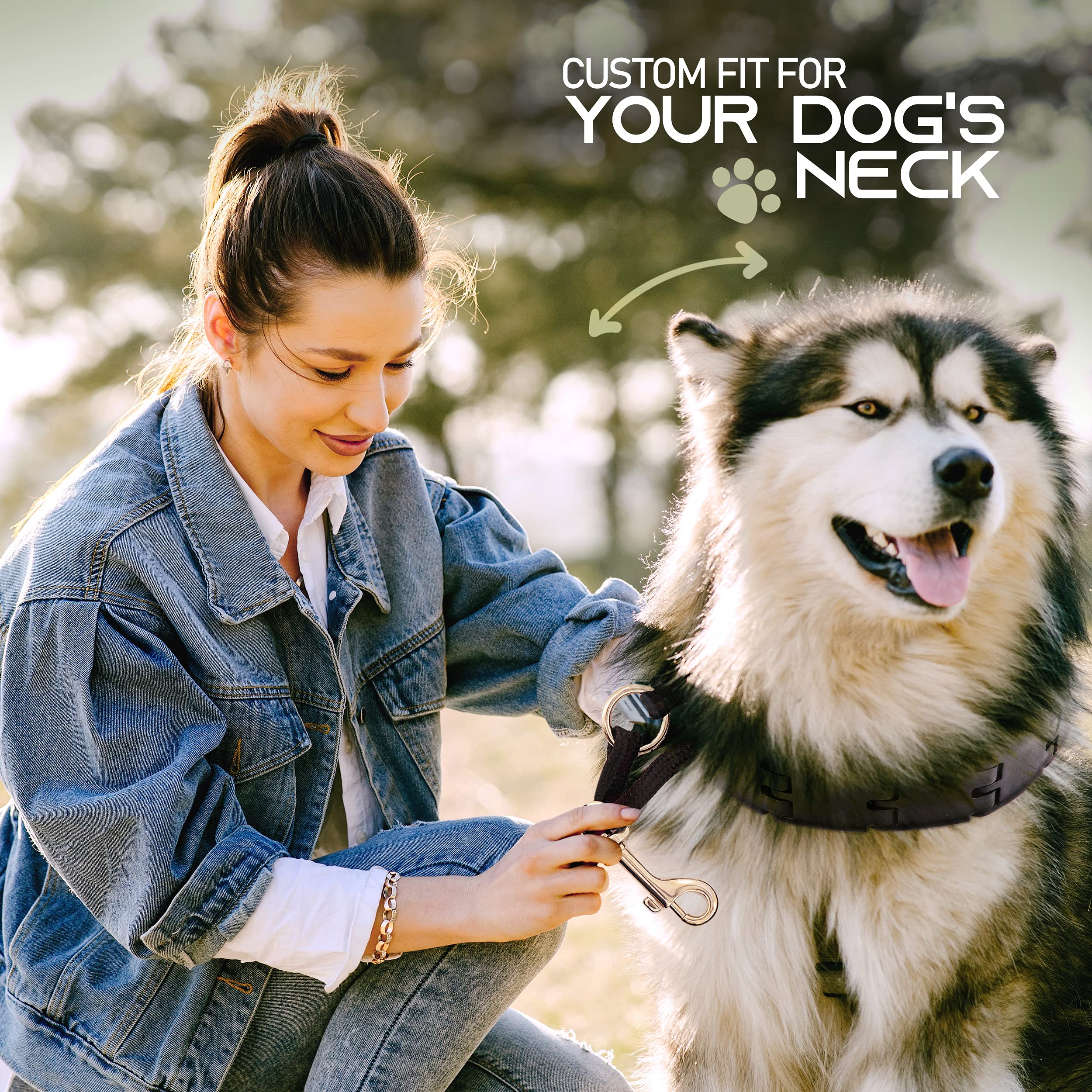 Ram-Pro collar with adjustable links for easy resizing and secure fit