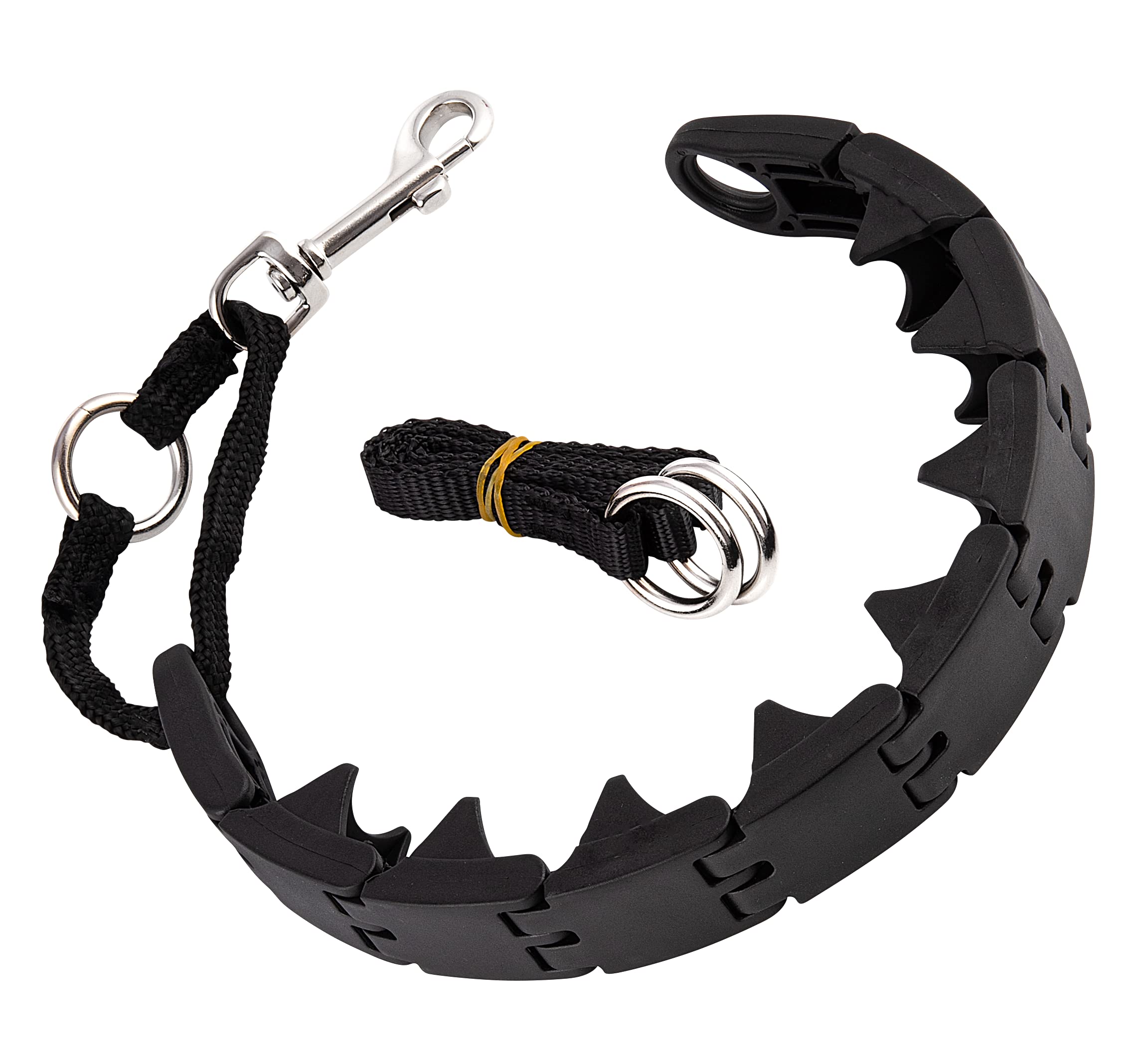 Ram-Pro Triple Crown collar close-up showing adjustable strap and comfort fit