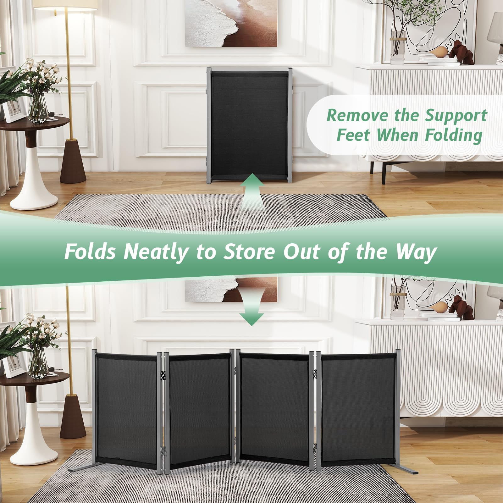 RANTILA assembly required pet gate shown as a DIY setup