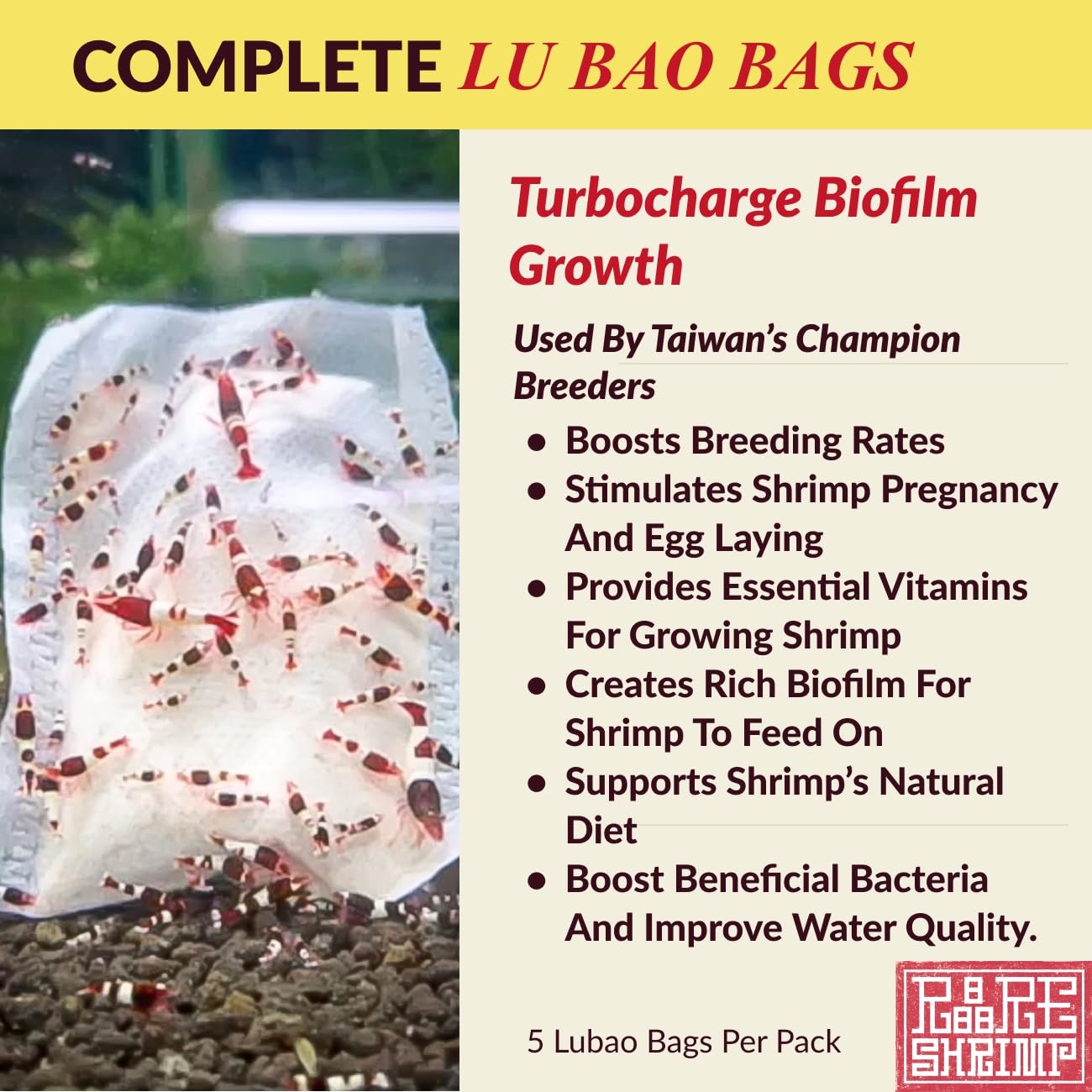 Rare Shrimp culture bag in use, potential boost to breeding activity