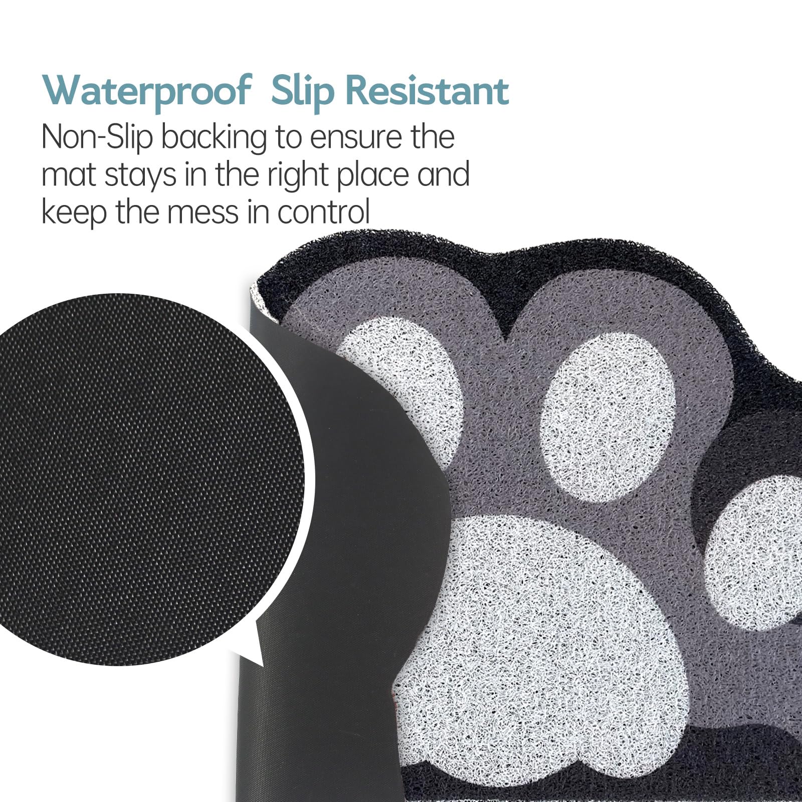 Rarenut Anti-Slip Backing keeps the mat in place during use.