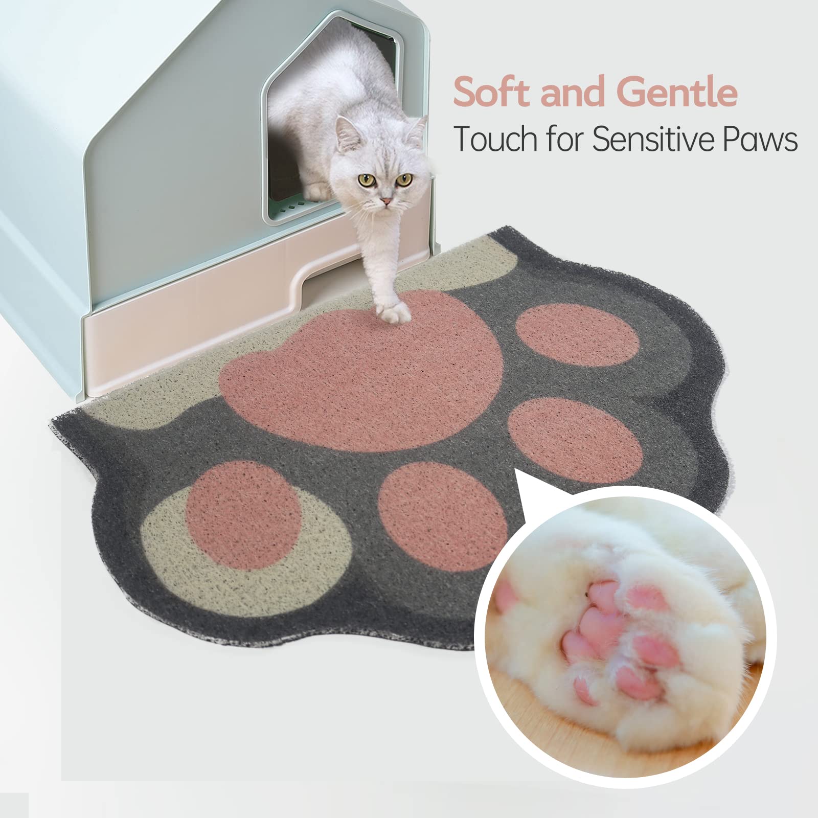 Rarenut travel-rollable litter mat for on-the-go cleaning