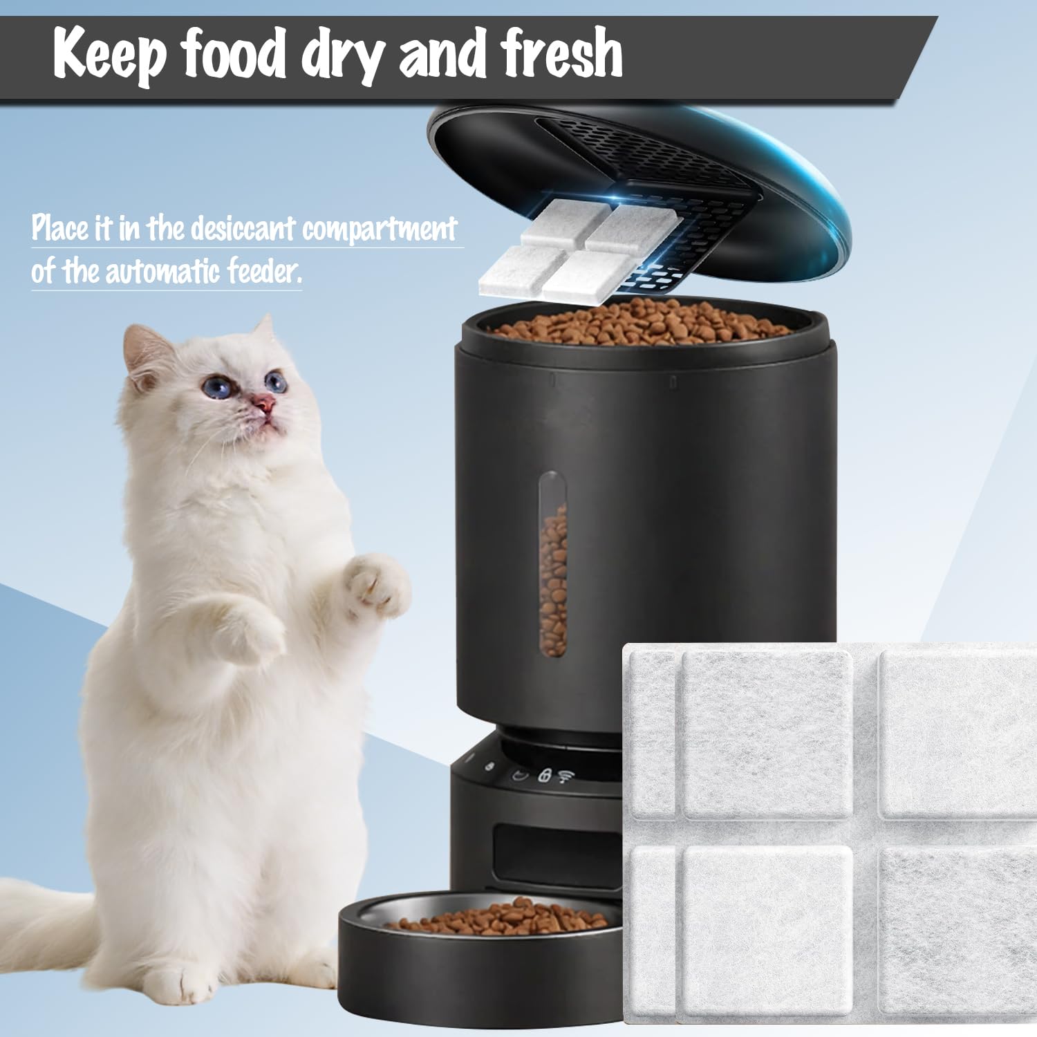 Rastalola desiccant bag storage keeps kibble dry in containers