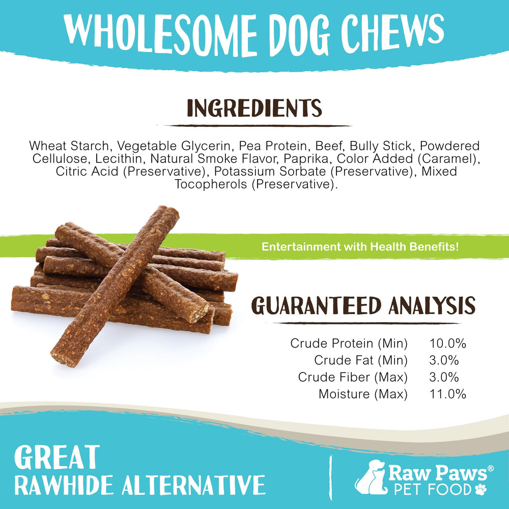 Raw Paws dental treats help clean teeth during playtime