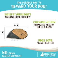Raw Paws dog chews beef hooves stacked for long-lasting chewing.