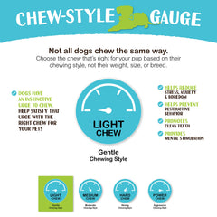 Raw Paws Green Beef Tripe Sticks dog-chewing demonstrates healthy chew time.