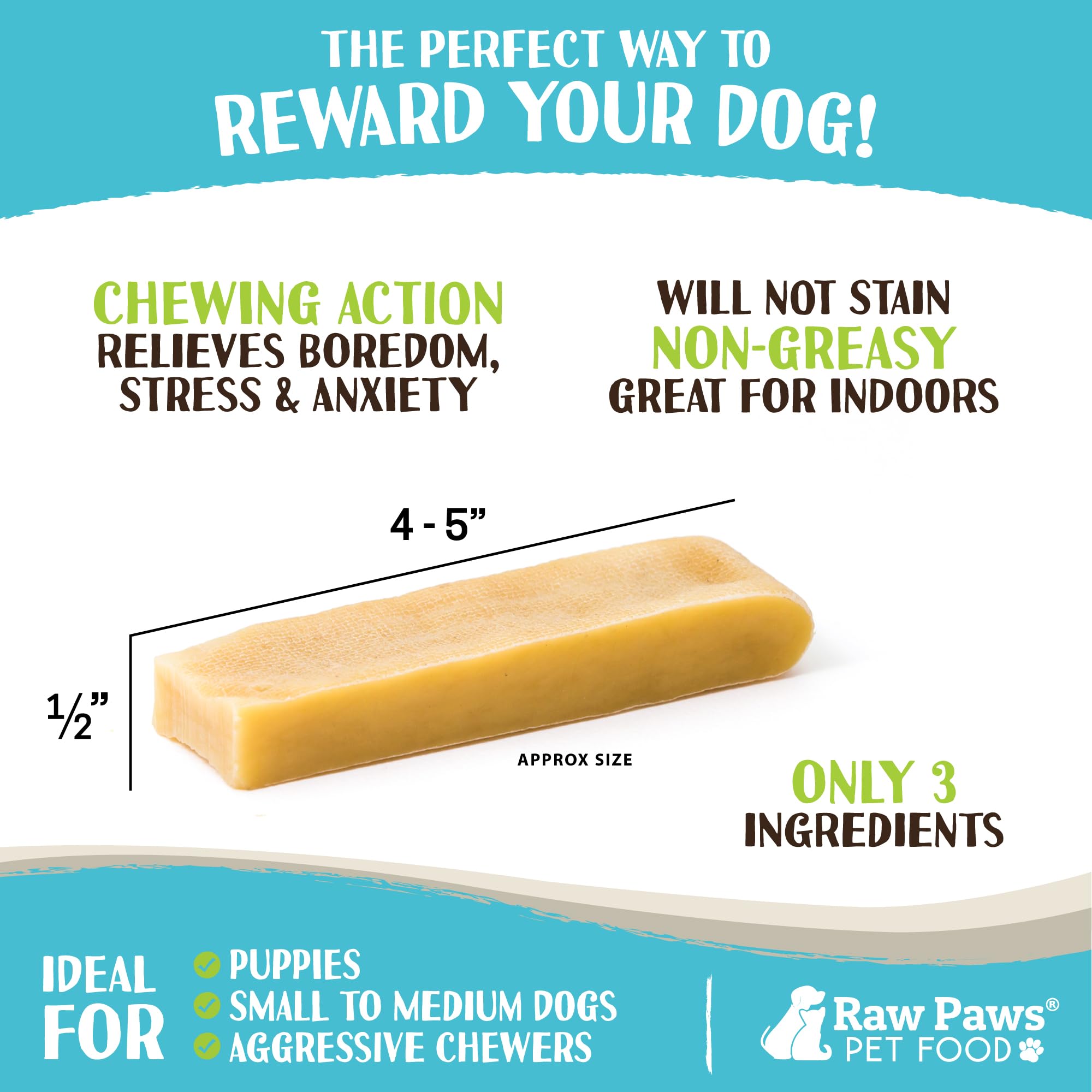 Raw Paws Himalayan Yak Chews texture detail for strong chewers