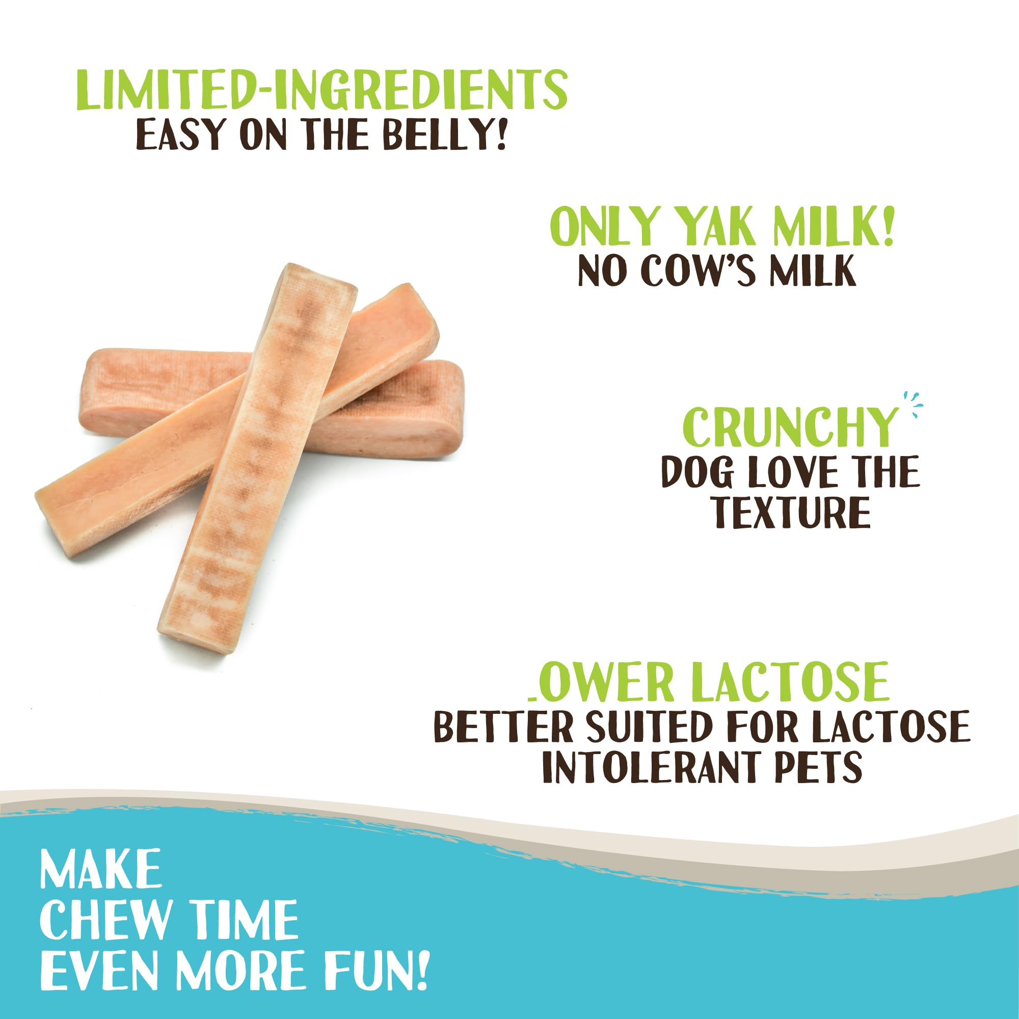 Raw Paws Himalayan Yak Chews triple-pack close-up for long-lasting chewing