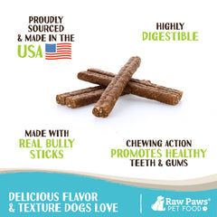 Raw Paws made-in-USA beef chews offer a digestible alternative