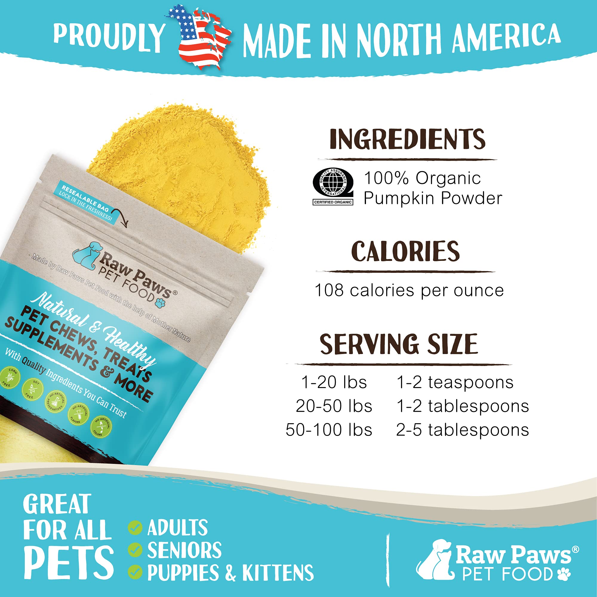 Raw Paws pumpkin powder on cat dish adds fiber to meals.