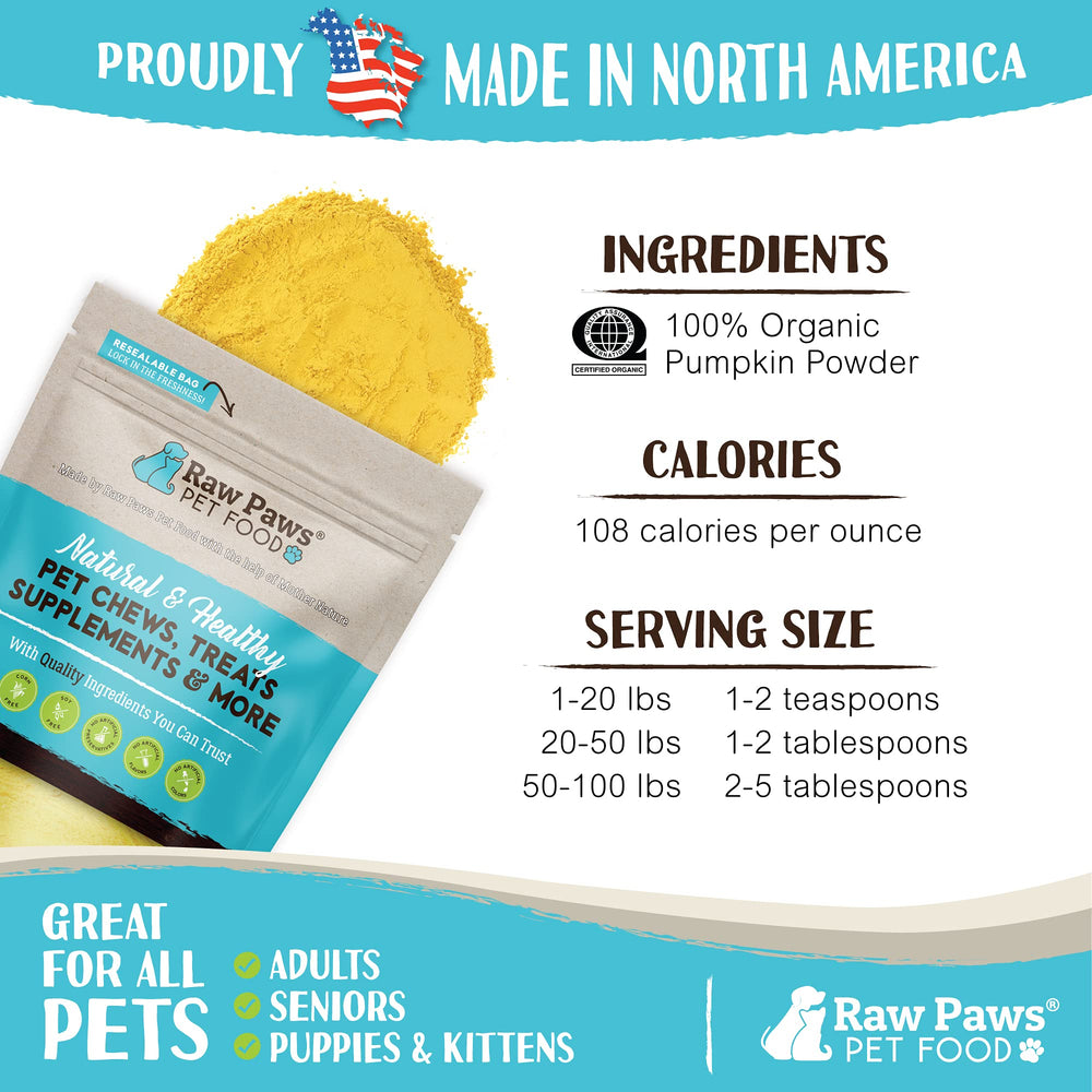 Raw Paws pumpkin powder on cat dish adds fiber to meals.