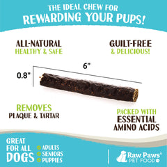 Raw Paws rabbit jerky for dogs highlights lean protein and tasty chew