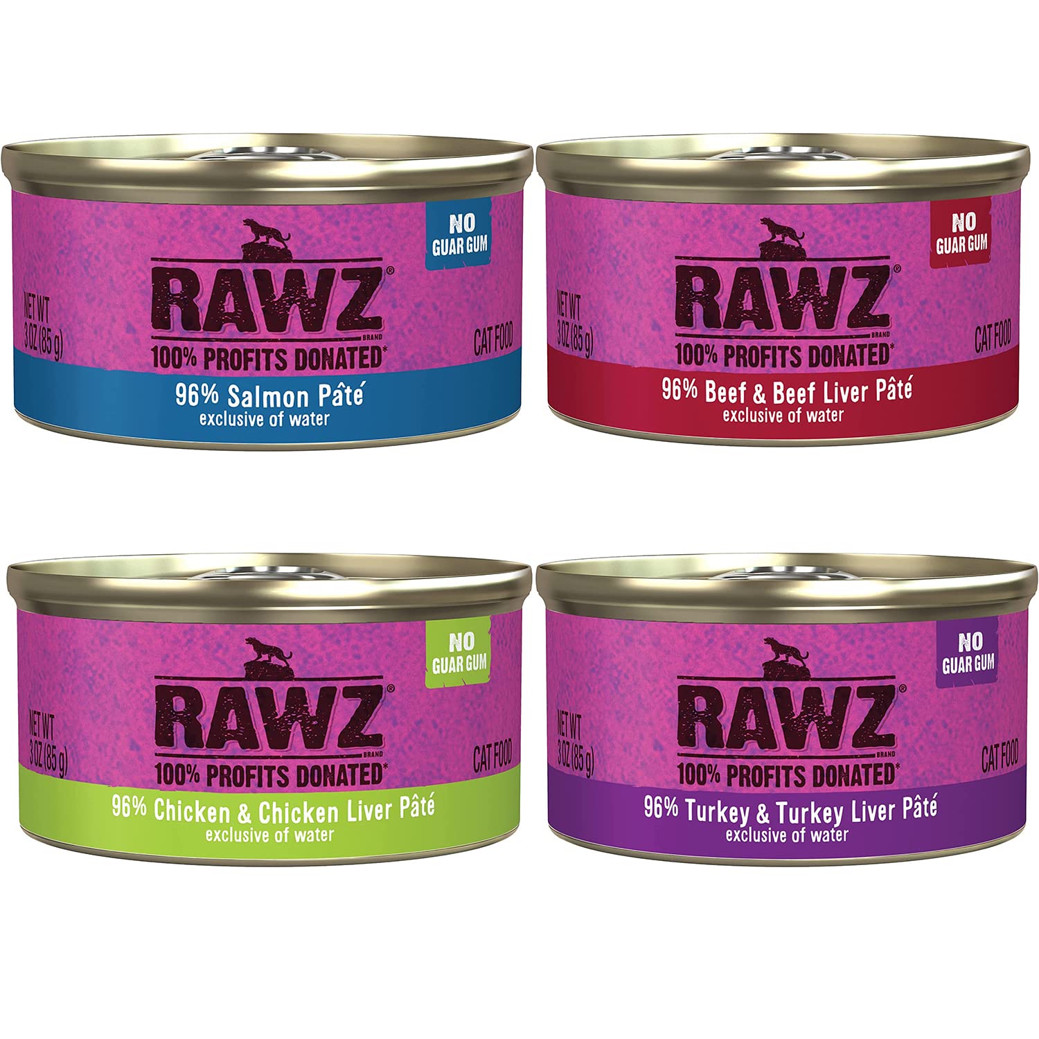 Rawz 3oz can lid close-up for easy serving.