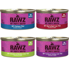 Rawz 3oz can lid close-up for easy serving.