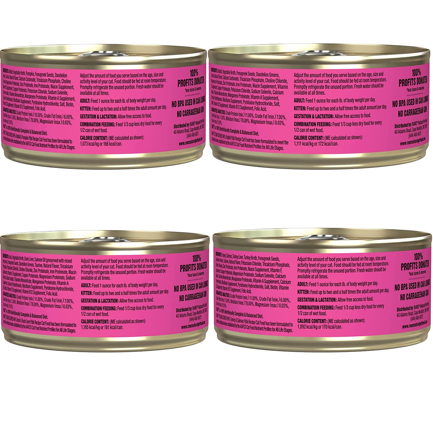 Rawz Duck and Duck Liver pate can closeup highlighting moisture-rich texture.
