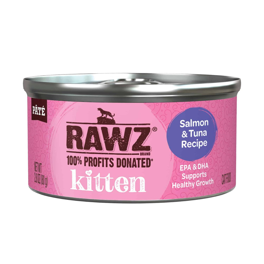 RAWZ kitten pate beef can presents meat-forward recipe for kittens