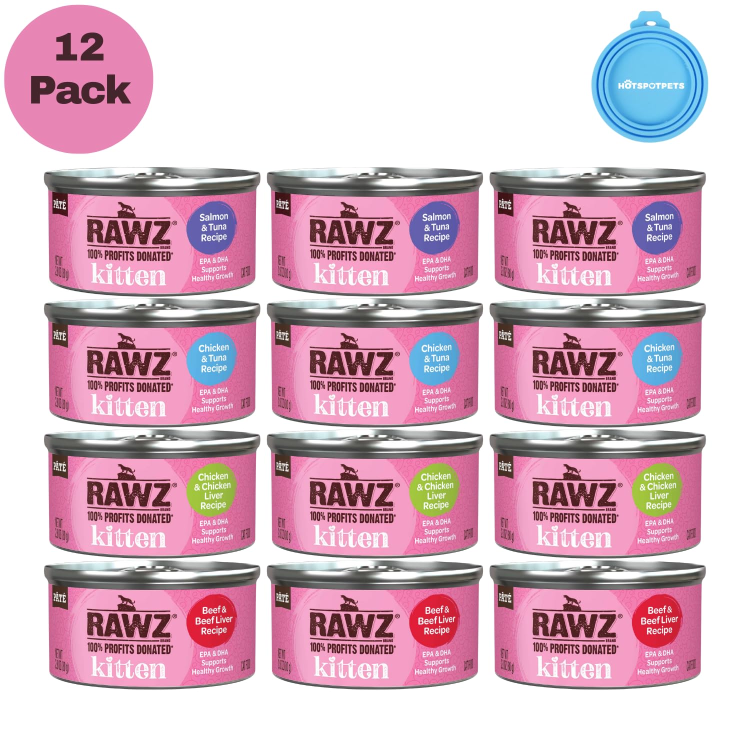RAWZ kitten pate texture close up reveals smooth pate appeal