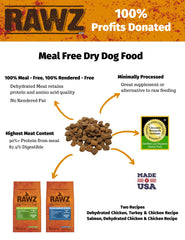 Rawz Meal Free packaging front showcases clean ingredients and quality