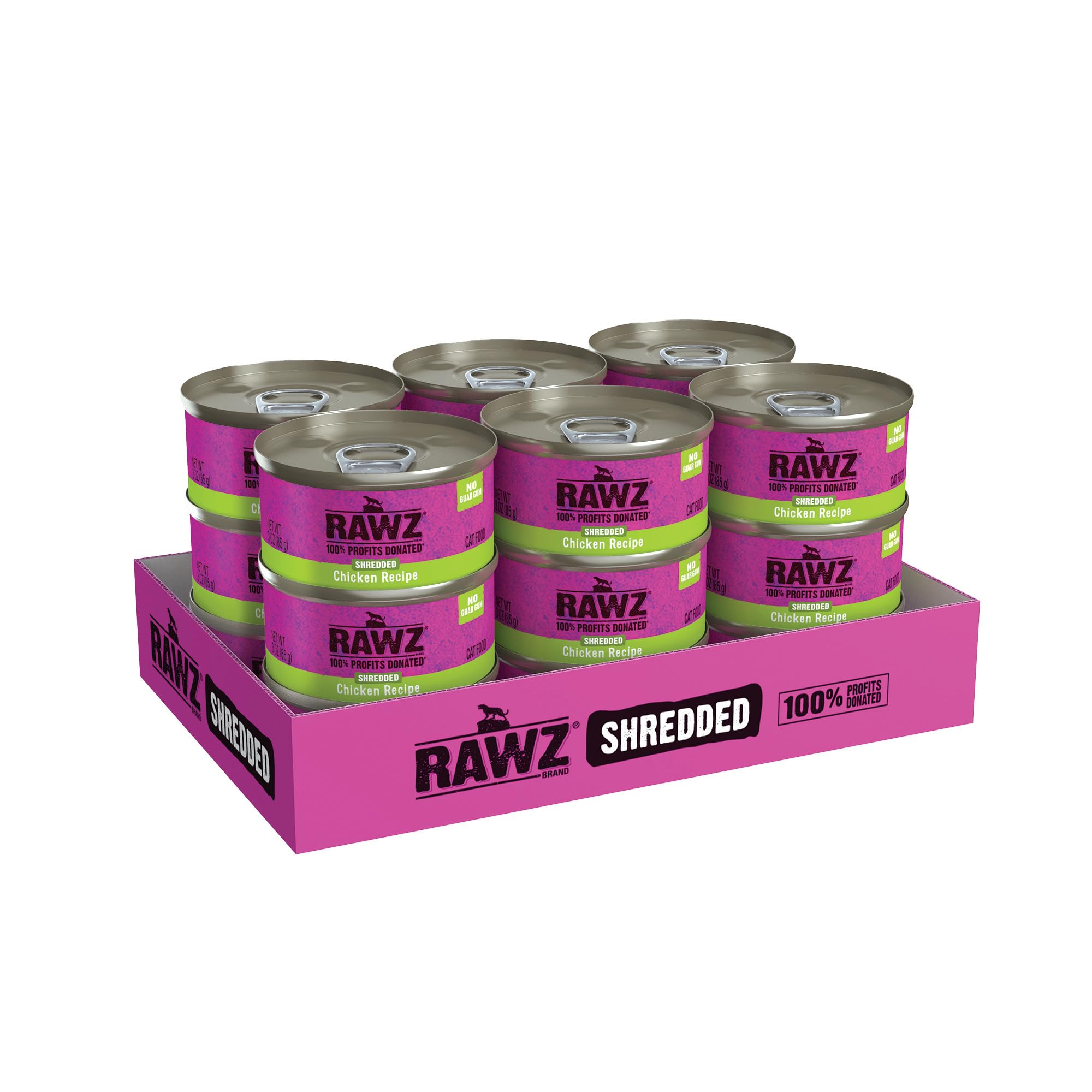 Rawz rendered-free ingredients logo emphasizing simple, high-quality protein