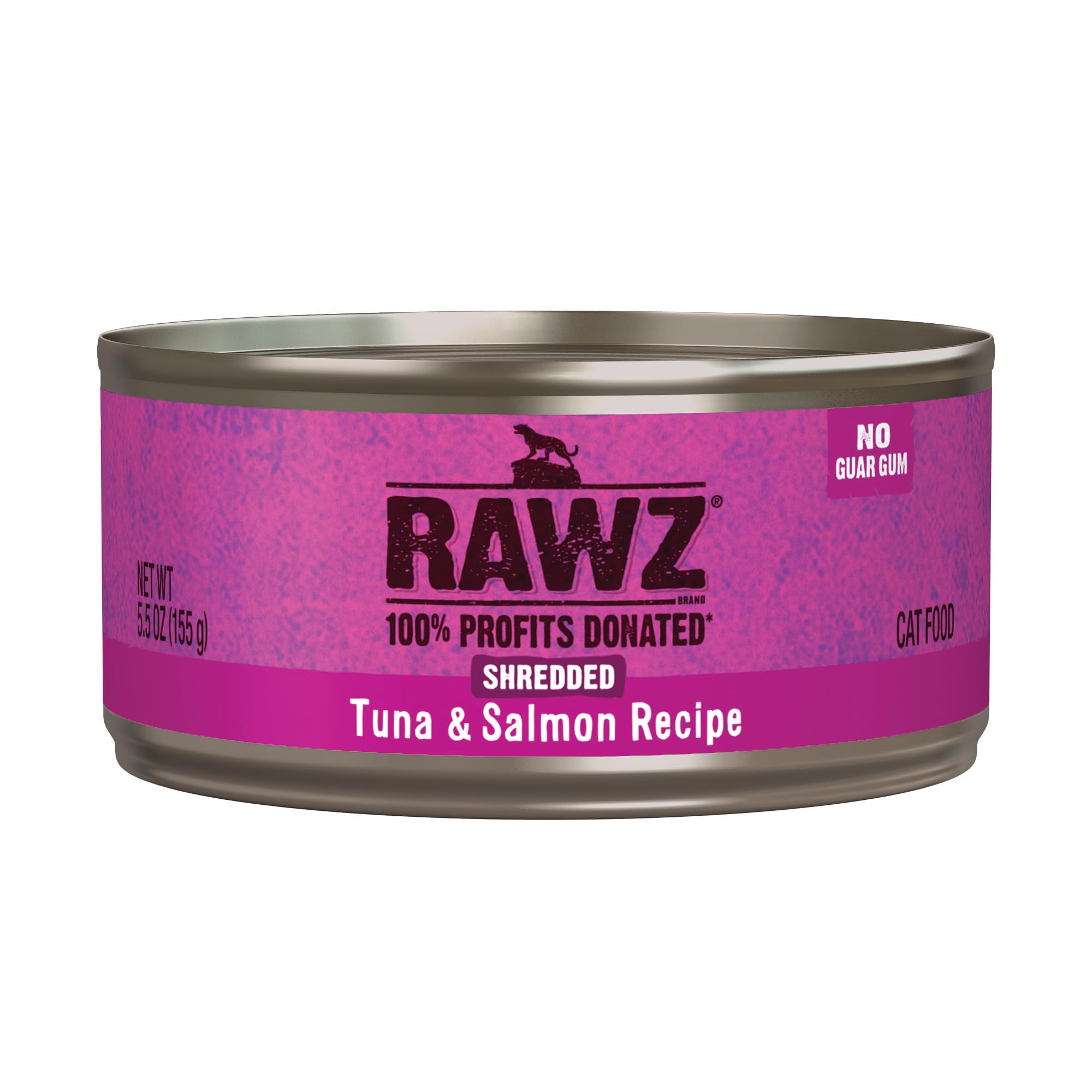 Rawz tuna salmon can label shows real meat first ingredient for balanced nutrition