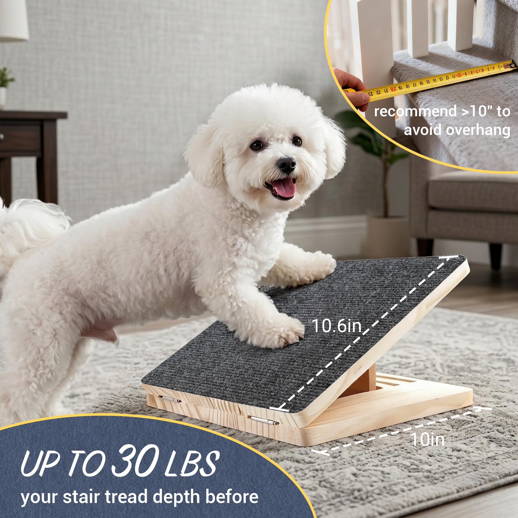 Rayki adjustable wooden stair wedges customize height for smoother transitions.