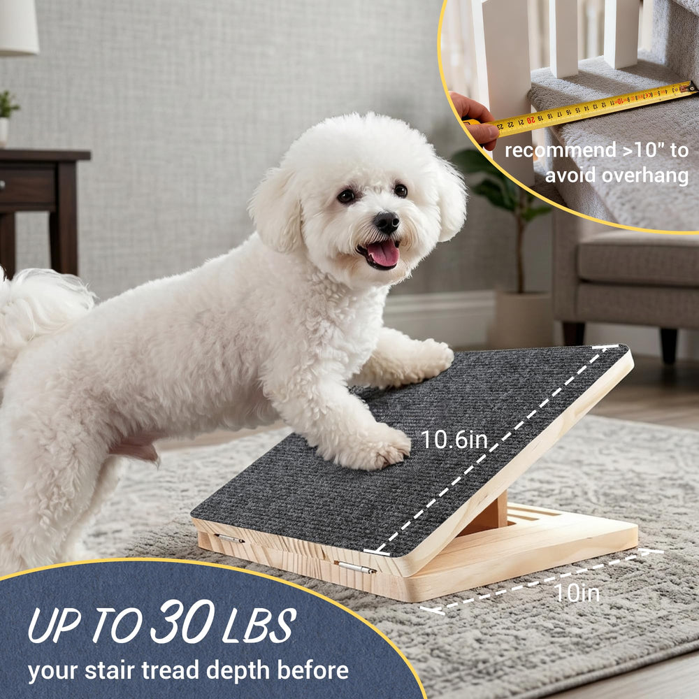 Rayki adjustable wooden stair wedges customize height for smoother transitions.