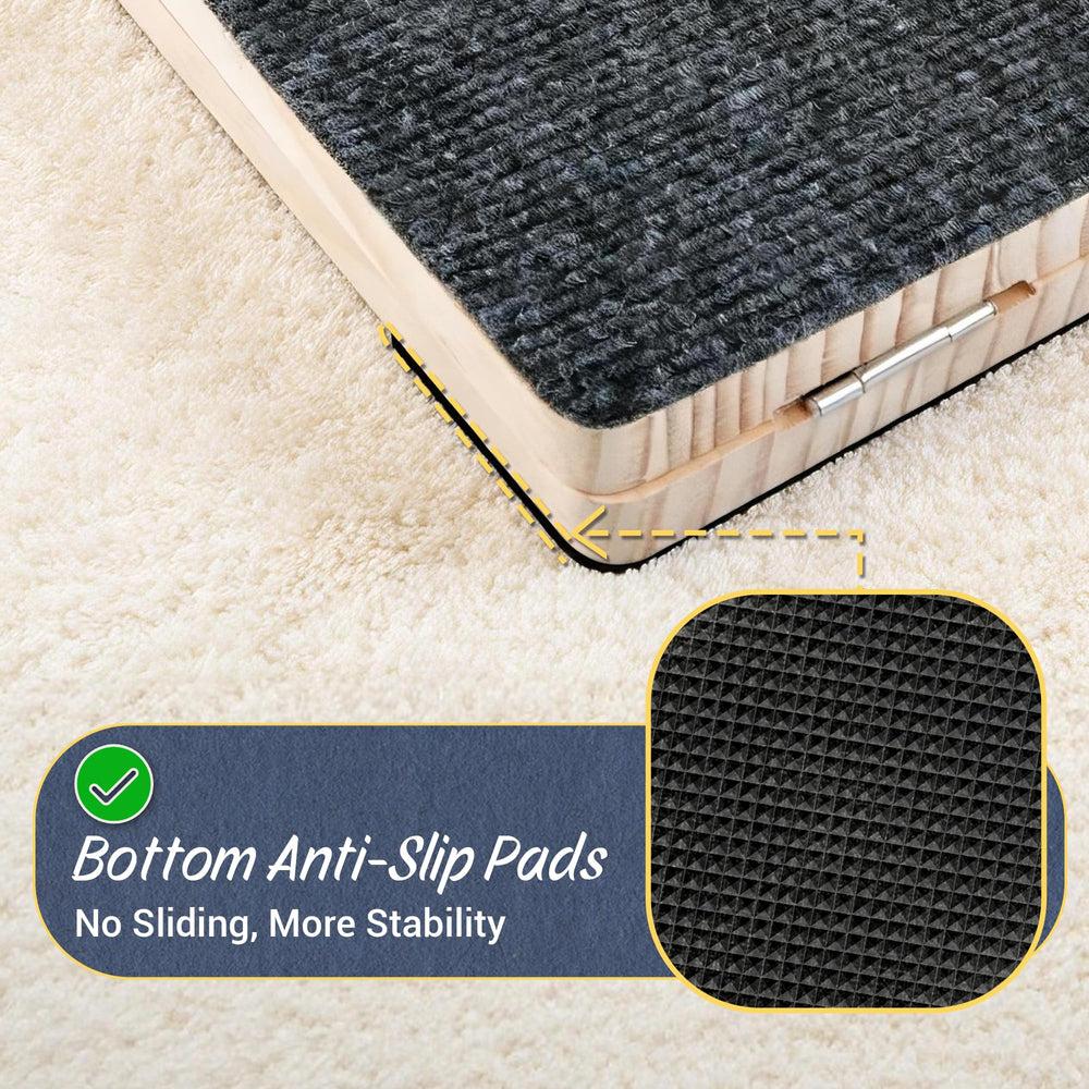 Rayki indoor-use ramp suits senior or short-legged pets for home use.