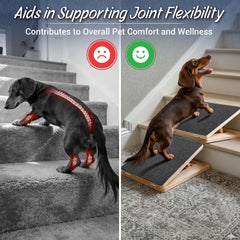 Rayki non-slip pads keep the ramp in place for secure footing.