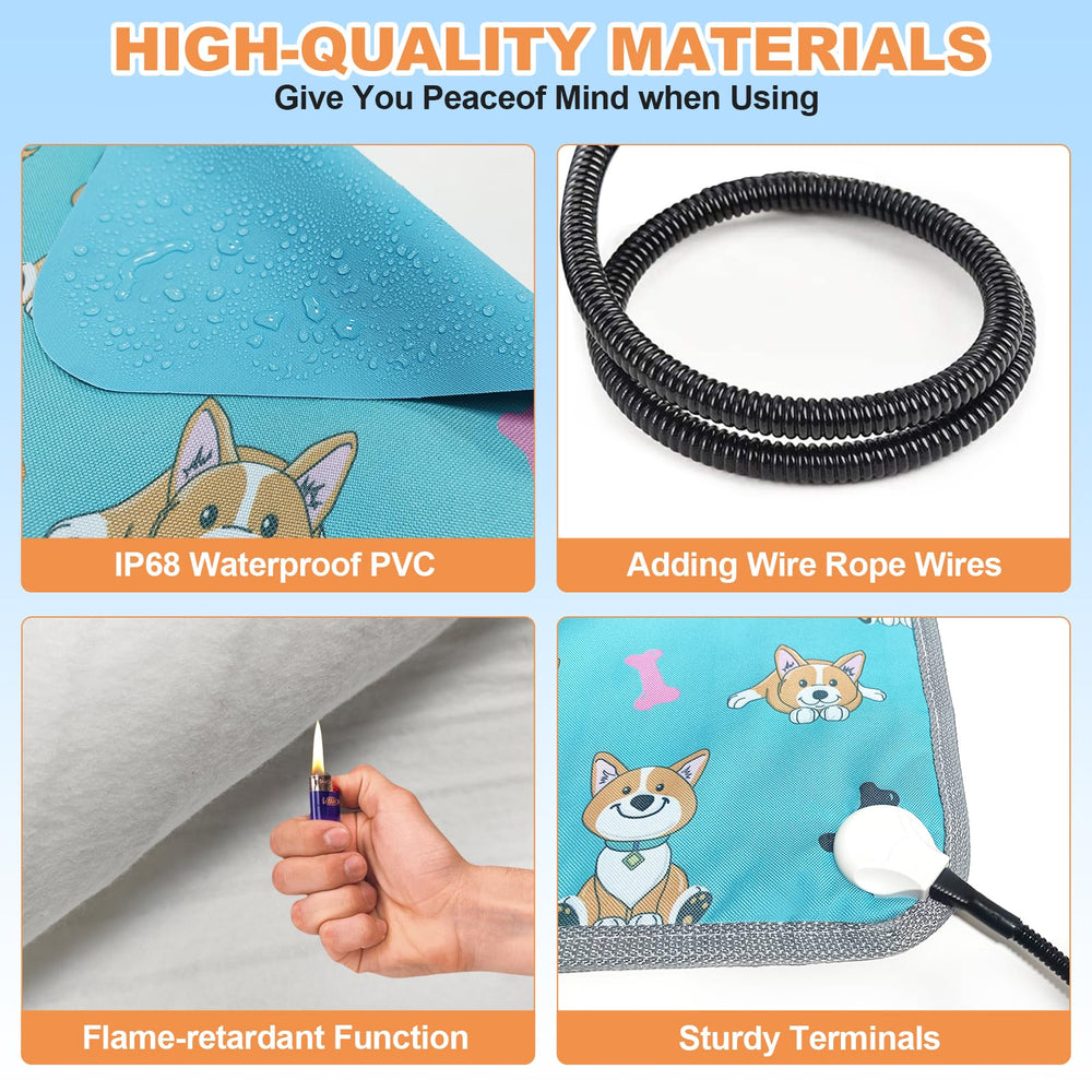 Compact size fits into tight corners for pet comfort.