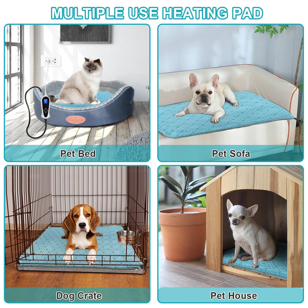 RC SLL dog heating pad spread flat on a large 34x21 inches surface