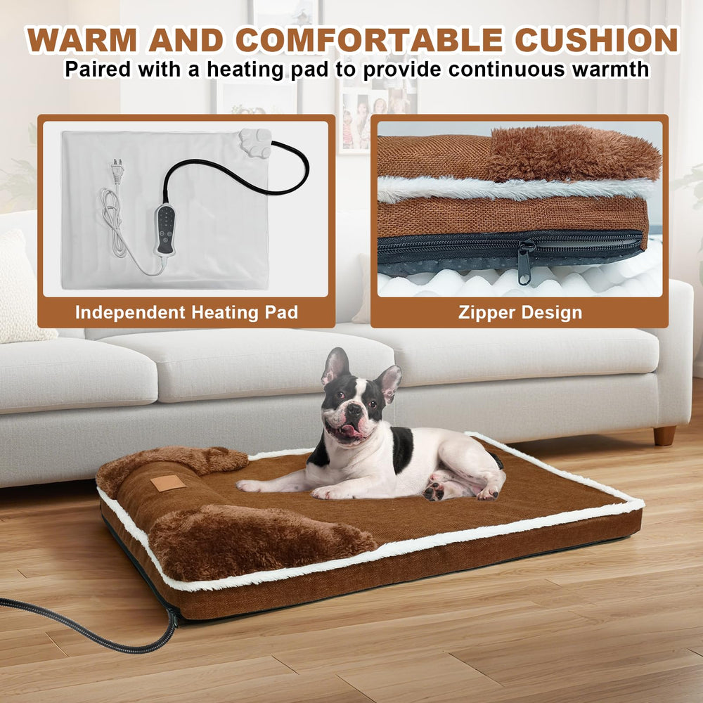 RC SLL pets in bed with dog and cat, versatile warmth for companions