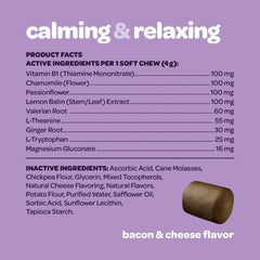 Ready Pet Go Calming Chews ingredients herbal blend — natural calming components for dogs.