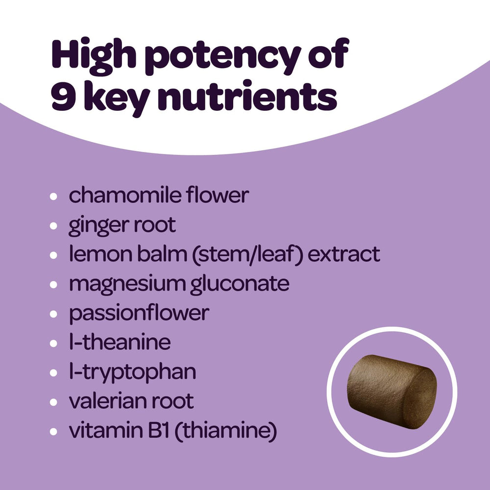 Ready Pet Go Calming Chews pour closeup — texture and bite-sized form for easy administration.