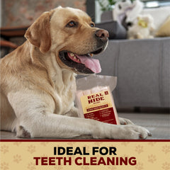 Real Hide long-lasting chew in action provides engaging entertainment.