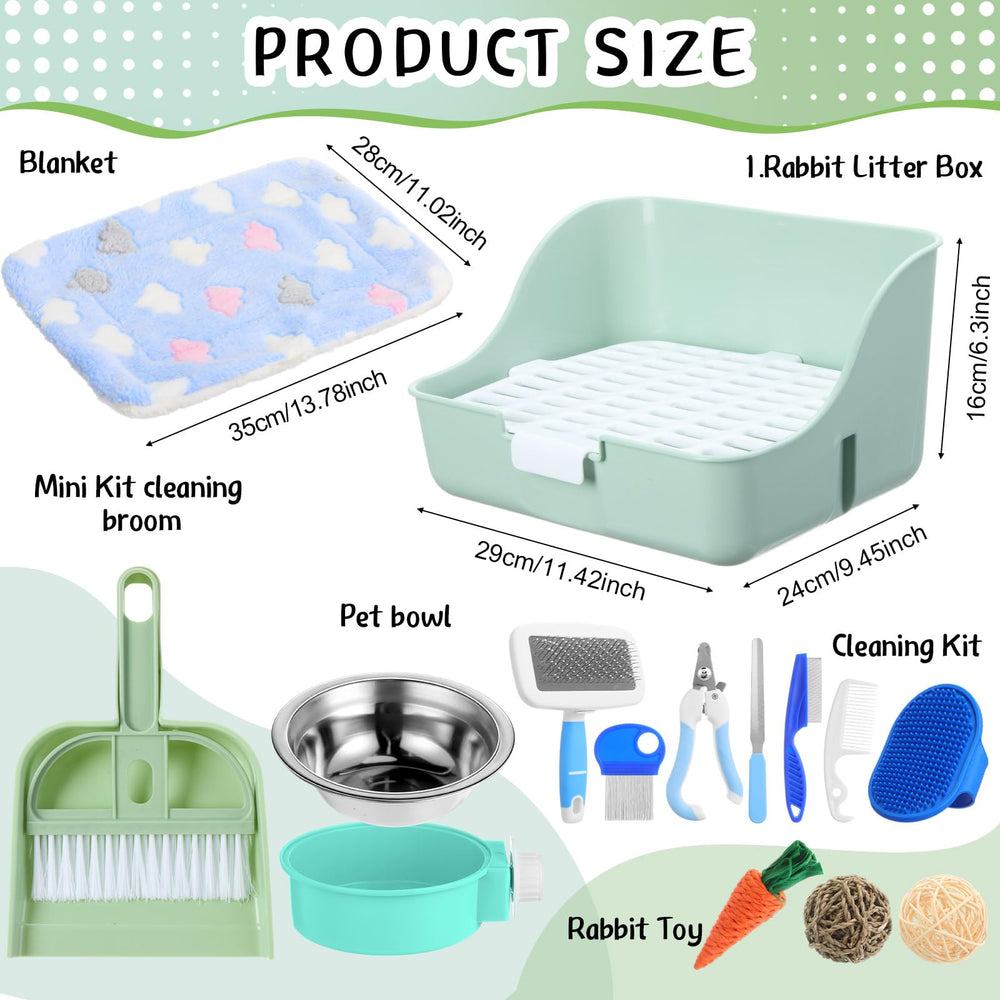 Reallnaive rabbit litter box helps contain litter and simplify cleanup