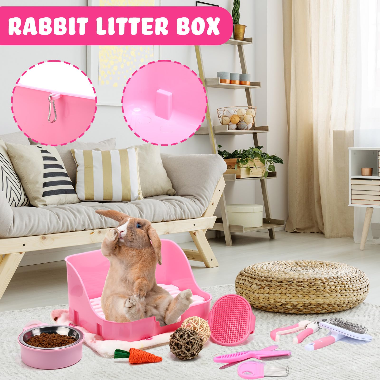 Reallnaive rabbit toys pack, stimulating natural materials for play.