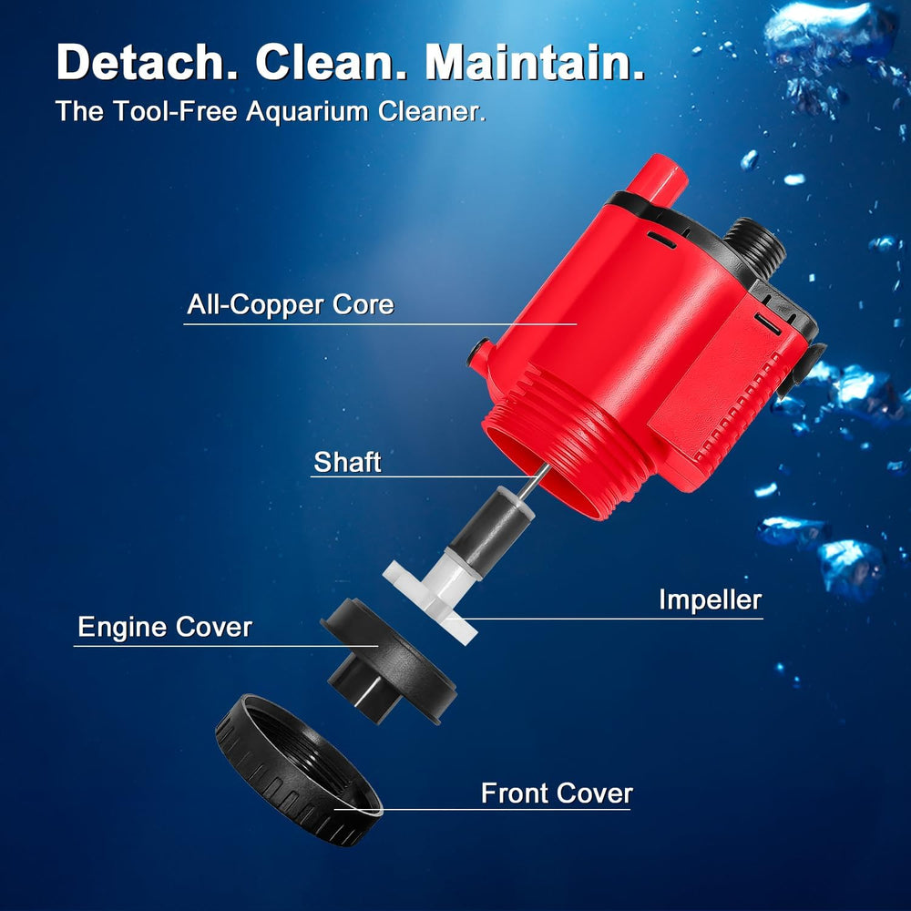 Rechale complete kit with 10 attachments supports diverse aquarium setups.