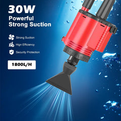 Rechale removable water changer in action for easy tank water replacement.