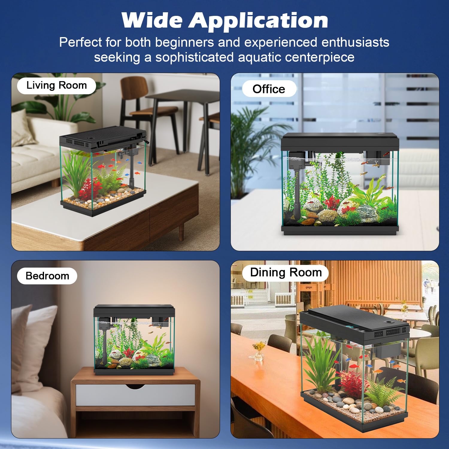 Rechale compact 9L tank fits desks and shelves with modern style