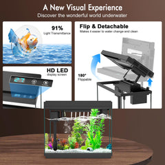 Rechale temperature display and humidifier help maintain stable tank conditions