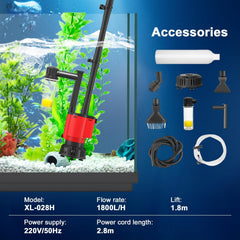 Rechale 30W motor delivers strong suction for debris and sand.