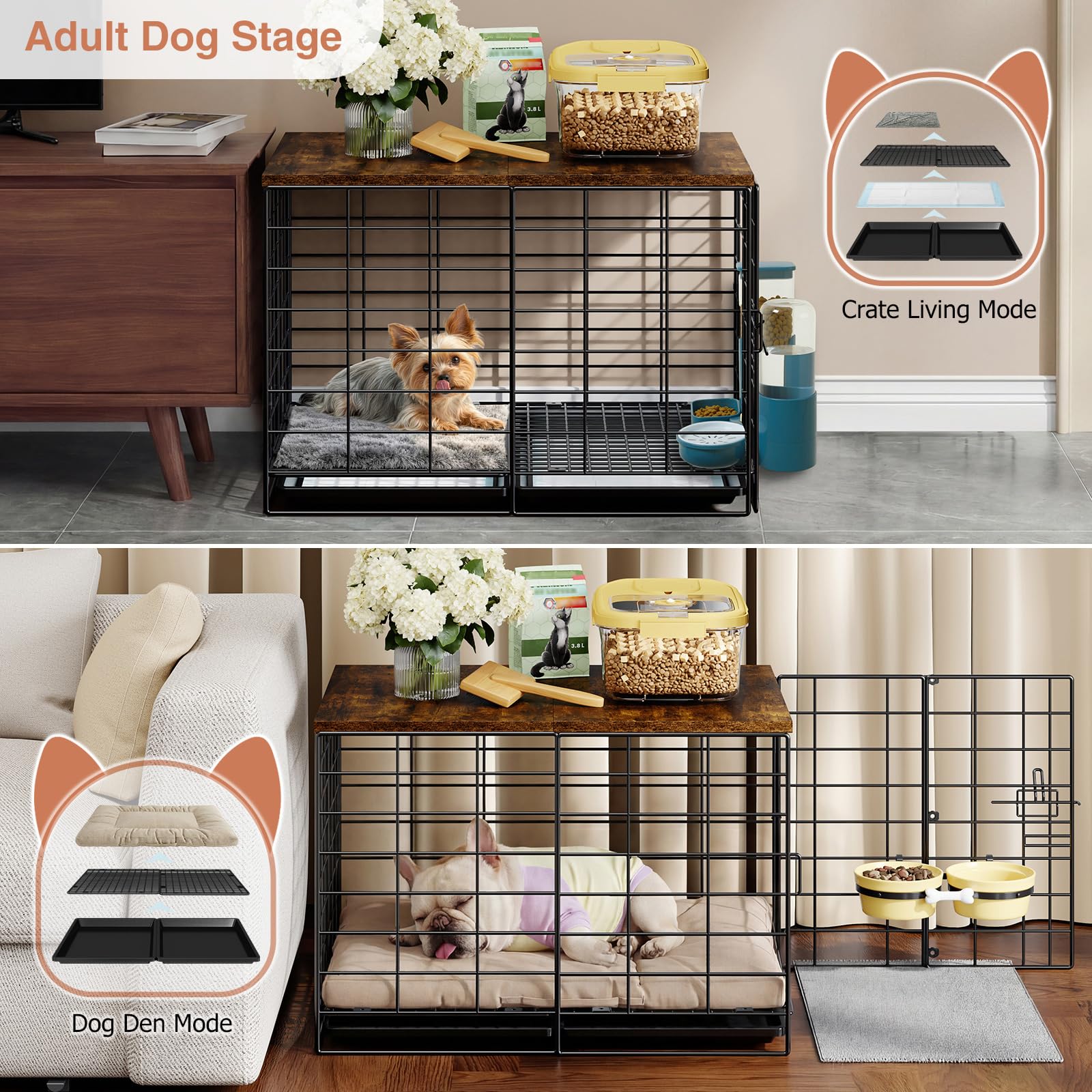 Rechgosh easy-assembly crate enables quick setup for new pet owners